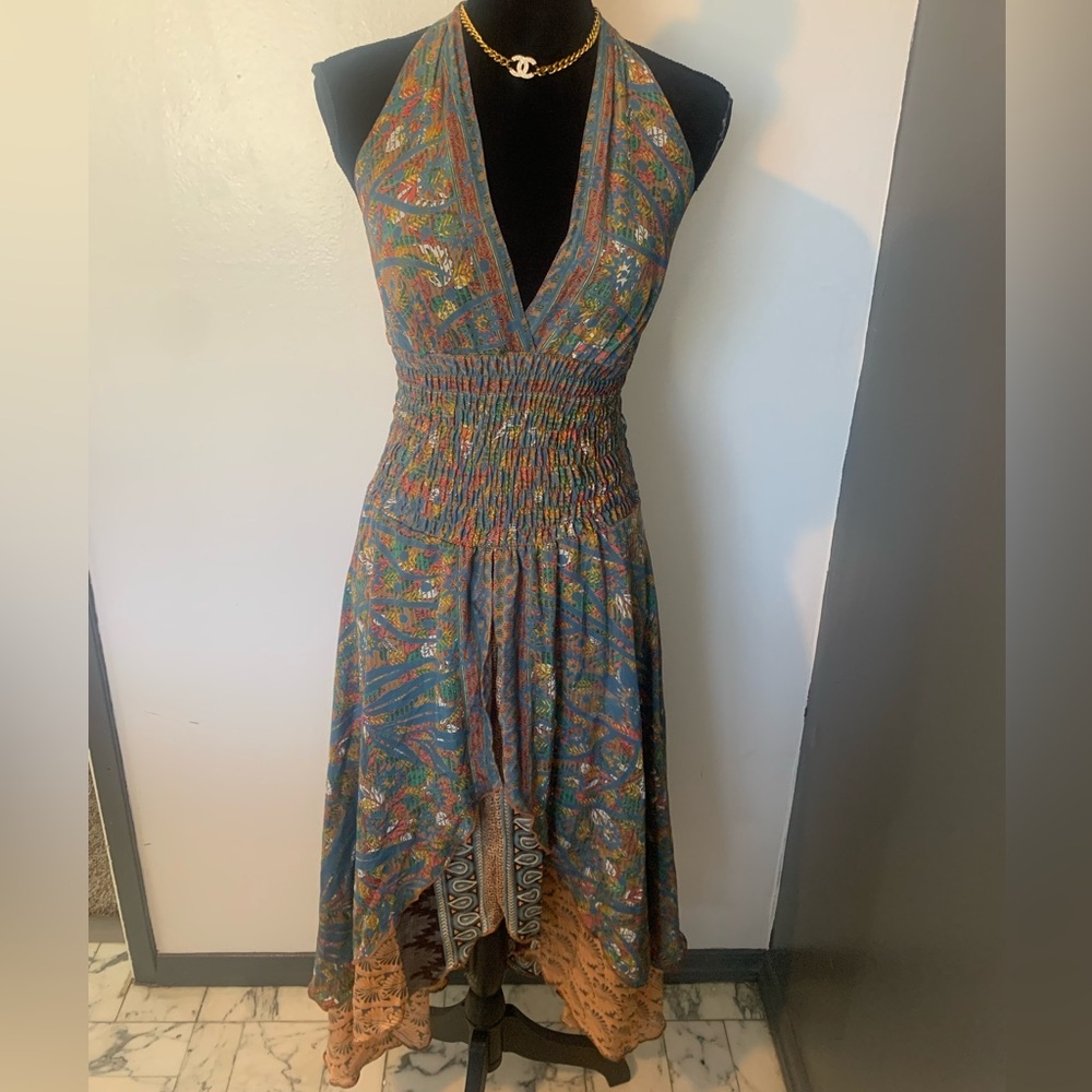 Free People Colorful High Low Dress